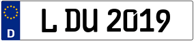Truck License Plate